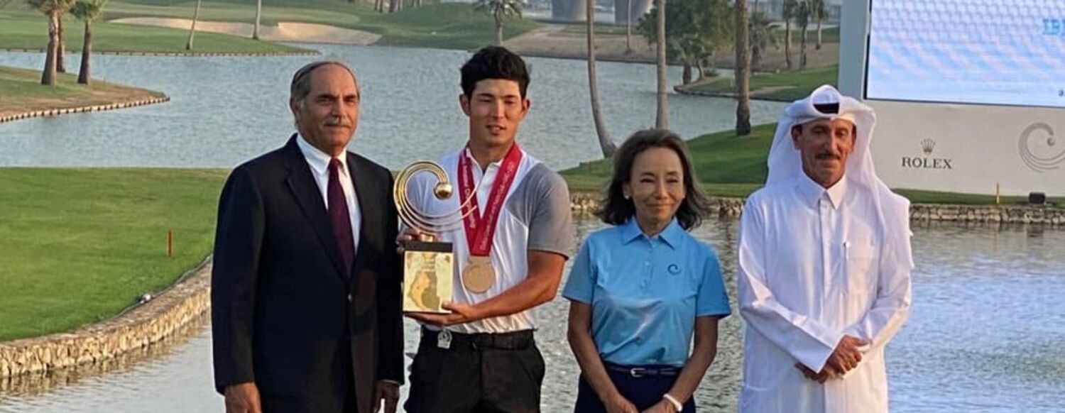 Keita Nakajima with Mohammad Faisal Al-Naimi @ 2021 Asia-Pacific Championship Awarding in Dubai 