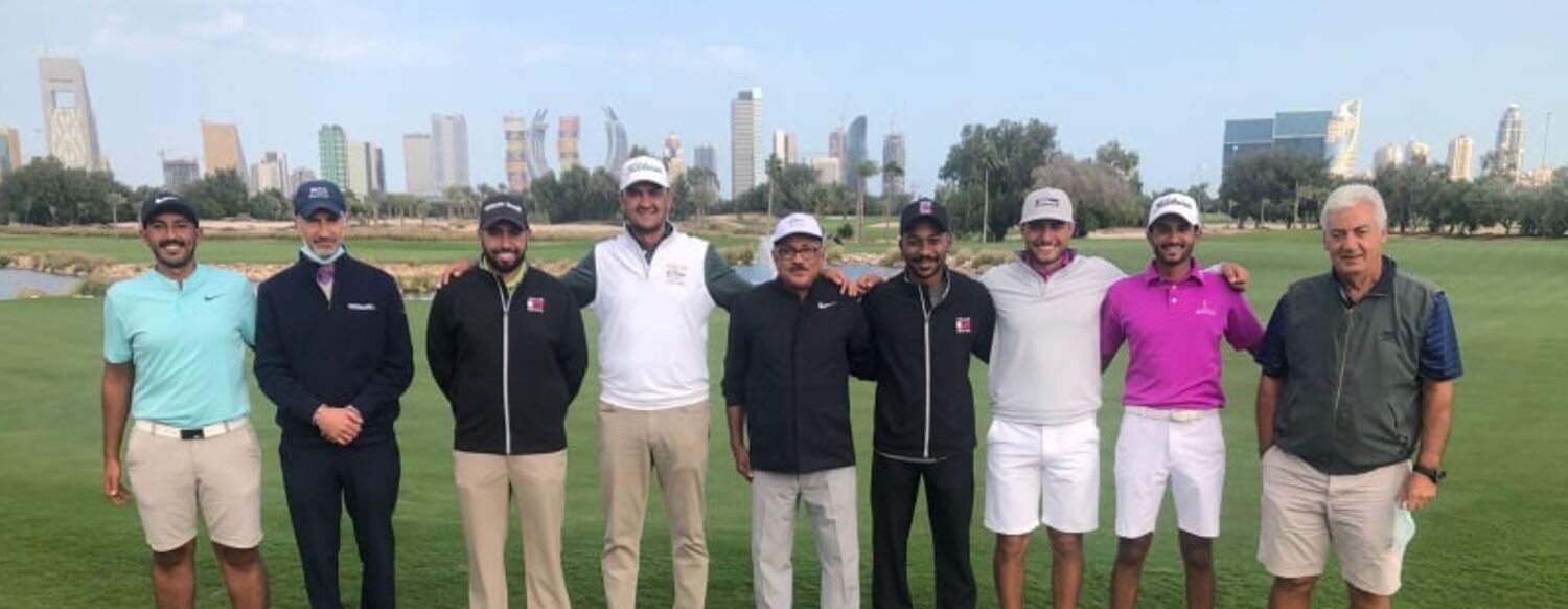 Mike Shoueiry with Players Participants @ 36th Edition - Qatar Open 2022